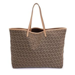 FENDI Zucchino Roll Tote Bag